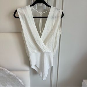 Zara linen bodysuit worn once